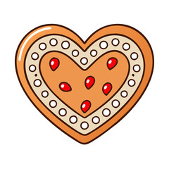 Heart cookie valentine love baking dessert sweet food holiday celebration pastry confectionery treat shape