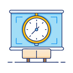 Clock time presentation board schedule meeting deadline appointment timer organizer plan agenda