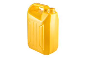 yellow plastic canister isolated on white background PNG