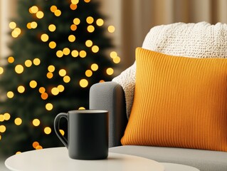 Cozy Christmas Living Room Scene (1)
