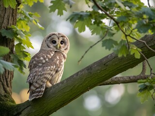 Fototapeta premium owl on a branch