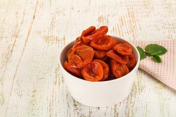 Dry sweet ripe aprocots heap