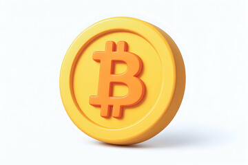 Bitcoin cryptocurrency coin symbol on a modern background.