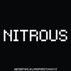 Modern bold slant sans serif alphabet display font vector with stripes speed style