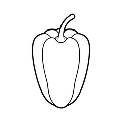 vector illustration of a red pepper