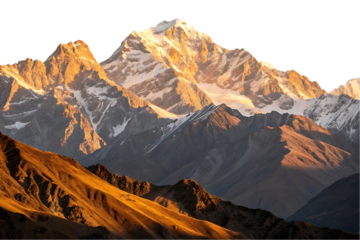 mount everest nepal isolated on transparent background