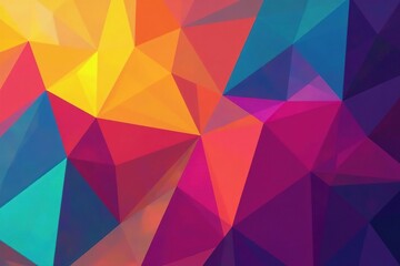 Abstract geometric shapes repeat in vibrant colors , bright, modern, angles