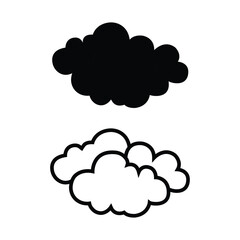 weather icon vector illustration, cloud