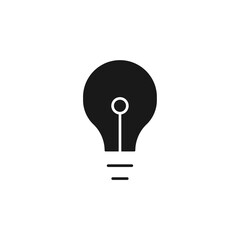 light bulb icon. light bulb Symbol sign for mobile concept and web design. Vector icon, Logo illustration, Vector graphics