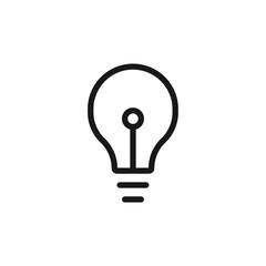 light bulb icon. light bulb Symbol sign for mobile concept and web design. Vector icon, Logo illustration, Vector graphics