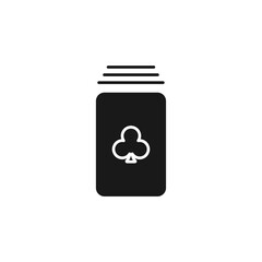 card deck icon. card deck Symbol sign for mobile concept and web design. Vector icon, Logo illustration, Vector graphics