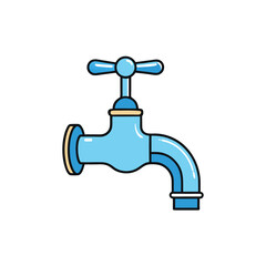 faucet with a drop of water