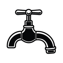 faucet with a drop of water