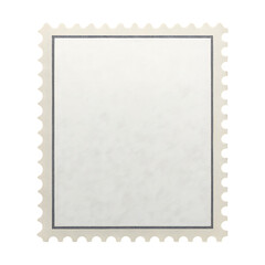 Obraz premium blank postage stamp isolated on transparent background