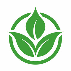 Organic icon on white background 