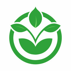 Organic icon on white background 