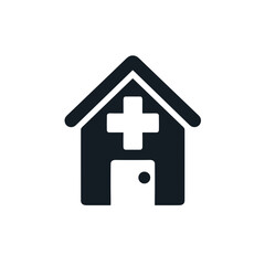 Fototapeta premium Medical house icon representing health services 