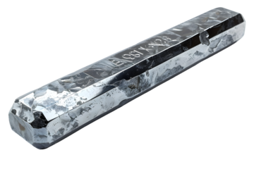 Silver Ingot with Closeup, and Shiny Metal.