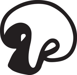 Mushrooms drawing, engraving, ink, line art, vector