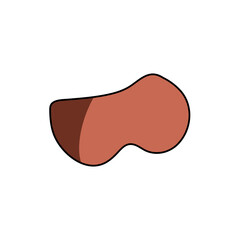Cartoon mouth expression. Vector illustration 