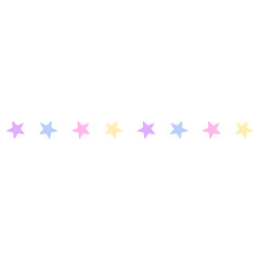 Colorful stars border vector illustration 