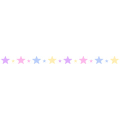Colorful stars border vector illustration 