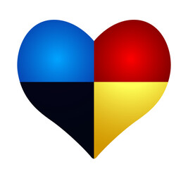 Color heart of Ukraine