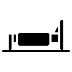 Bold Glyph Bed Icon