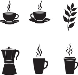 Obraz premium Variety of Coffee Vector