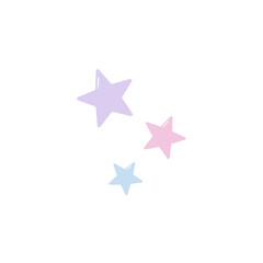 Obraz premium Cartoon cute colorful star. Vector illustration 