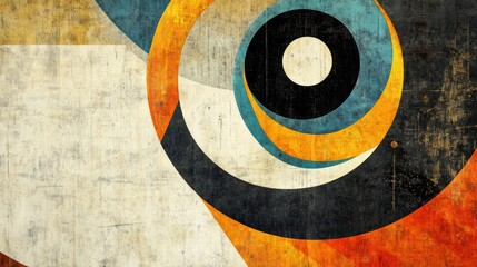 Abstract geometric design with textured background