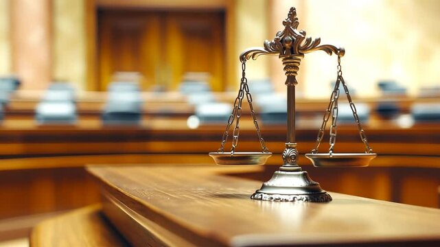 Symbol of justice &mdash; libra of Themis, law and justice, legal topics