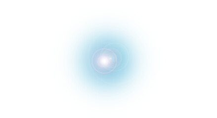 Cyan and Purple Light Overlay with Transparent Lens Flare and Sunlight Effects: Glowing Stars, Bright Flash Rays, and Natural Light Leak Isolated on Transparent Background
