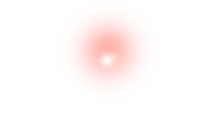 Transparent Glowing Red and White Sunlight Effects: Light Rays, Lens Flare, Flash Sparkles, Shiny Highlights, and Bokeh Overlay Isolated on Transparent Background
