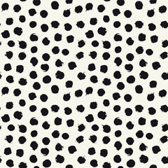 Vector seamless pattern. Abstract background with squares. Bold textured brush strokes. Monochrome hand drawn texture. Hand made graphic design. Can be used as swatch for illustrator.