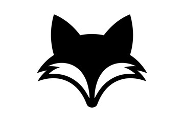 Fox head logo design simple animal graphic vector