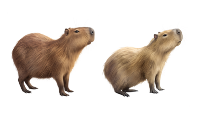 Capybara isolated on transparent background