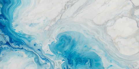 Blue ocean wave background. Blue and white water ocean background. Wavy line background. Hand drawn watercolour ocean background. Vector illustration.	