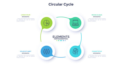 Modern Infographic Vector Banner. Business Illustration