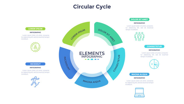 Modern Infographic Vector Banner. Business Illustration
