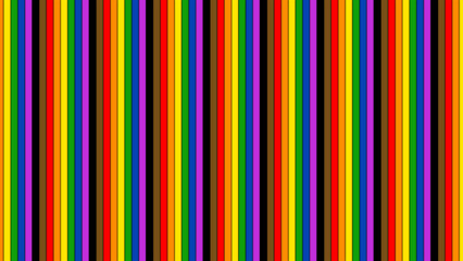 Obraz premium Happy Pride Month Philadelphia Rainbow Pride Flag Horizontal Background