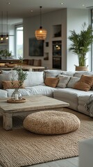 Light-filled modern living room