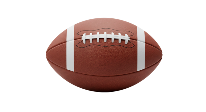 Football Icon - A clean design of a football, widely recognized in sports-related themes, useful for marketing campaigns, team promotions, and athletic events.