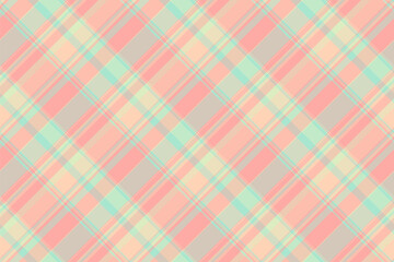 Trousers seamless pattern textile, african vector background plaid. Checking check texture tartan fabric in light and red colors.