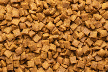 Dry pet food, for cats or dogs. Background texture