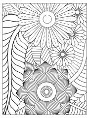 PrintFlowers Coloring Pages For Adules