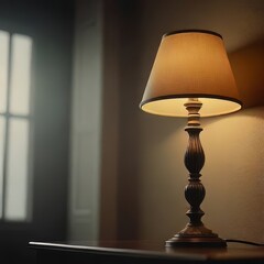 lamp on the table