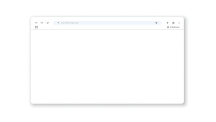 Modern vector browser window mockup with clean design and transparent background, ideal for UI previews, website templates, and digital interface demonstrations for tech or web projects.