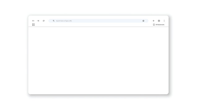 Modern vector browser window mockup with clean design and transparent background, ideal for UI previews, website templates, and digital interface demonstrations for tech or web projects.