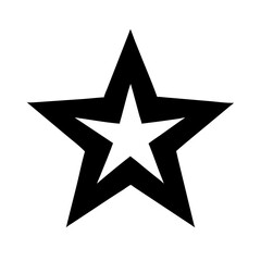 Fototapeta premium star favorite silhouette on transparent background for web and graphic design